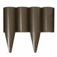 Pal Garden Lawn Edging Border Palisade 2.5m 10 Pcs Brown Fencing