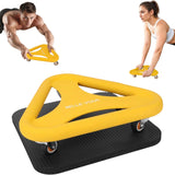 Belle Vous Abdominal Core Coaster Strength Workout Trainer with Knee Mat New