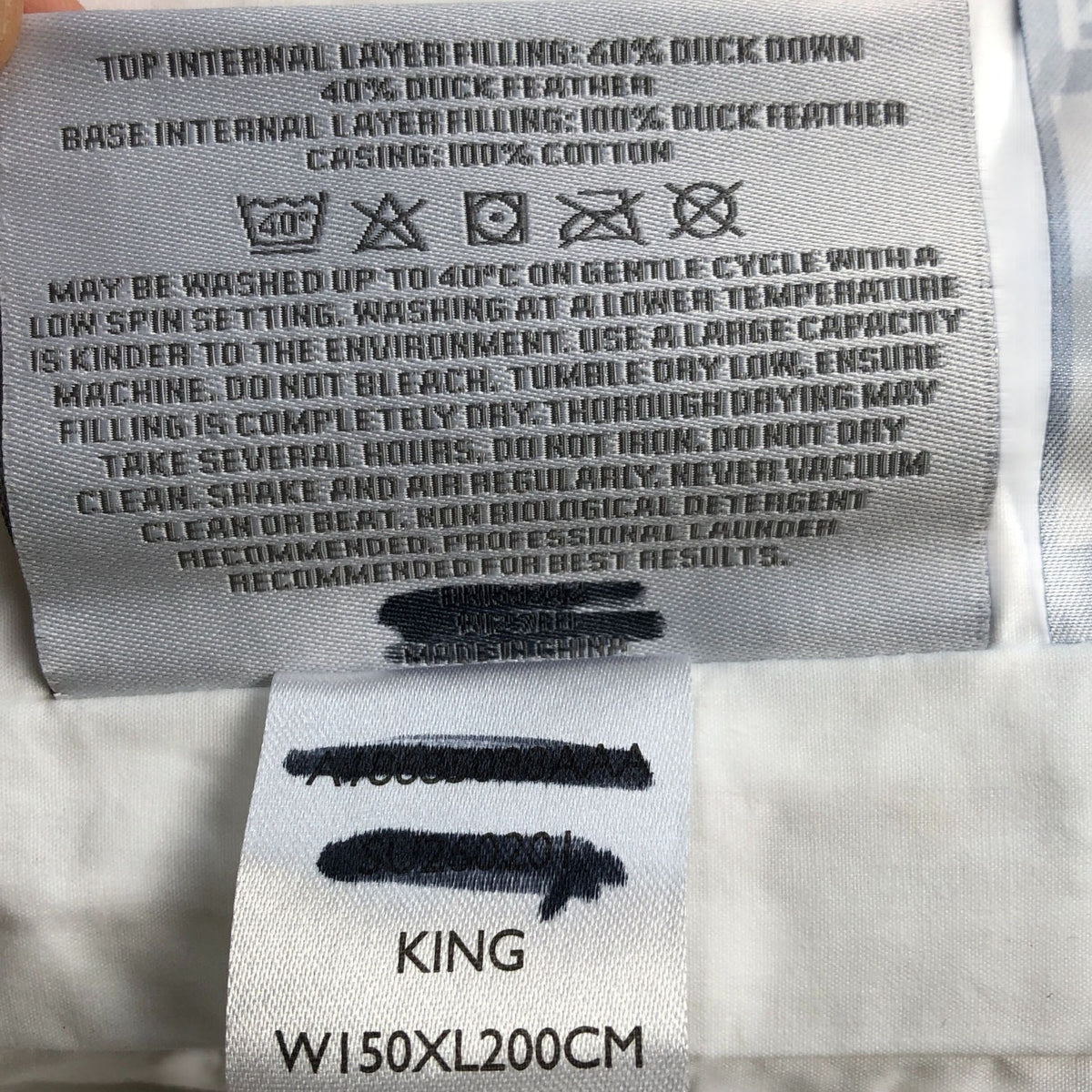 Classic Duck Down & Feather King Size Mattress Topper 150x200cm