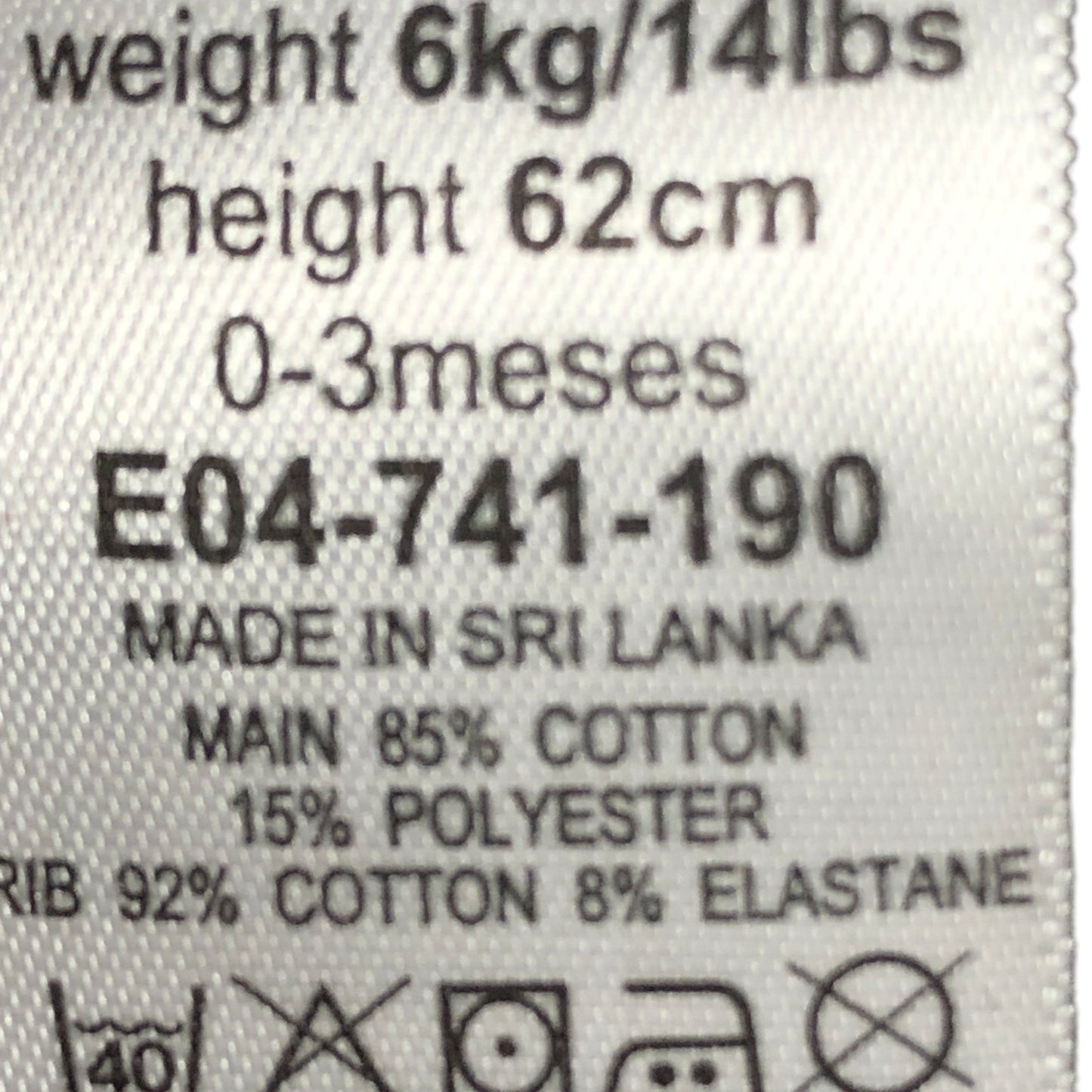 Baker By Ted Baker Baby Set 0-3 Months Cream Black Long Sleeve Trousers