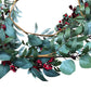Festive Greenery & Fruit Berry Garland Decoration 8 Foot