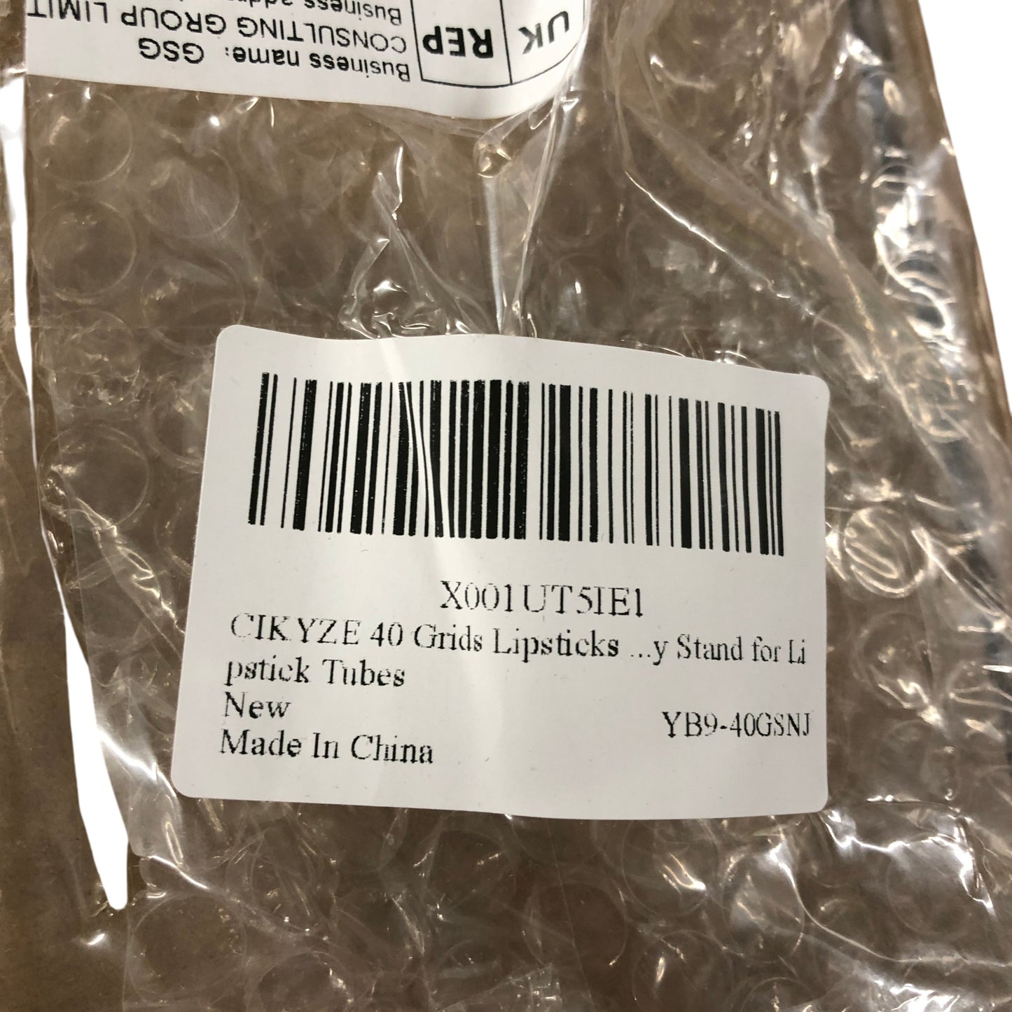 CIKYZE 40 Grids Lipstick Holder Organiser Clear Acrylic Storage Caddy Display