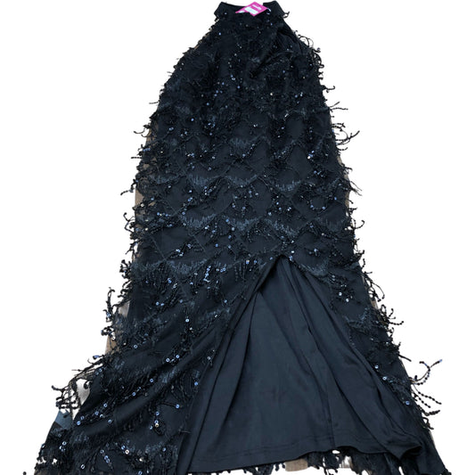 Black Sequin Evening Dress UK18 Women's Glamorous Party Wear