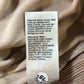 Branded UK6 Women's Blouse Long Sleeve Shiny Chiffon Top Light Brown