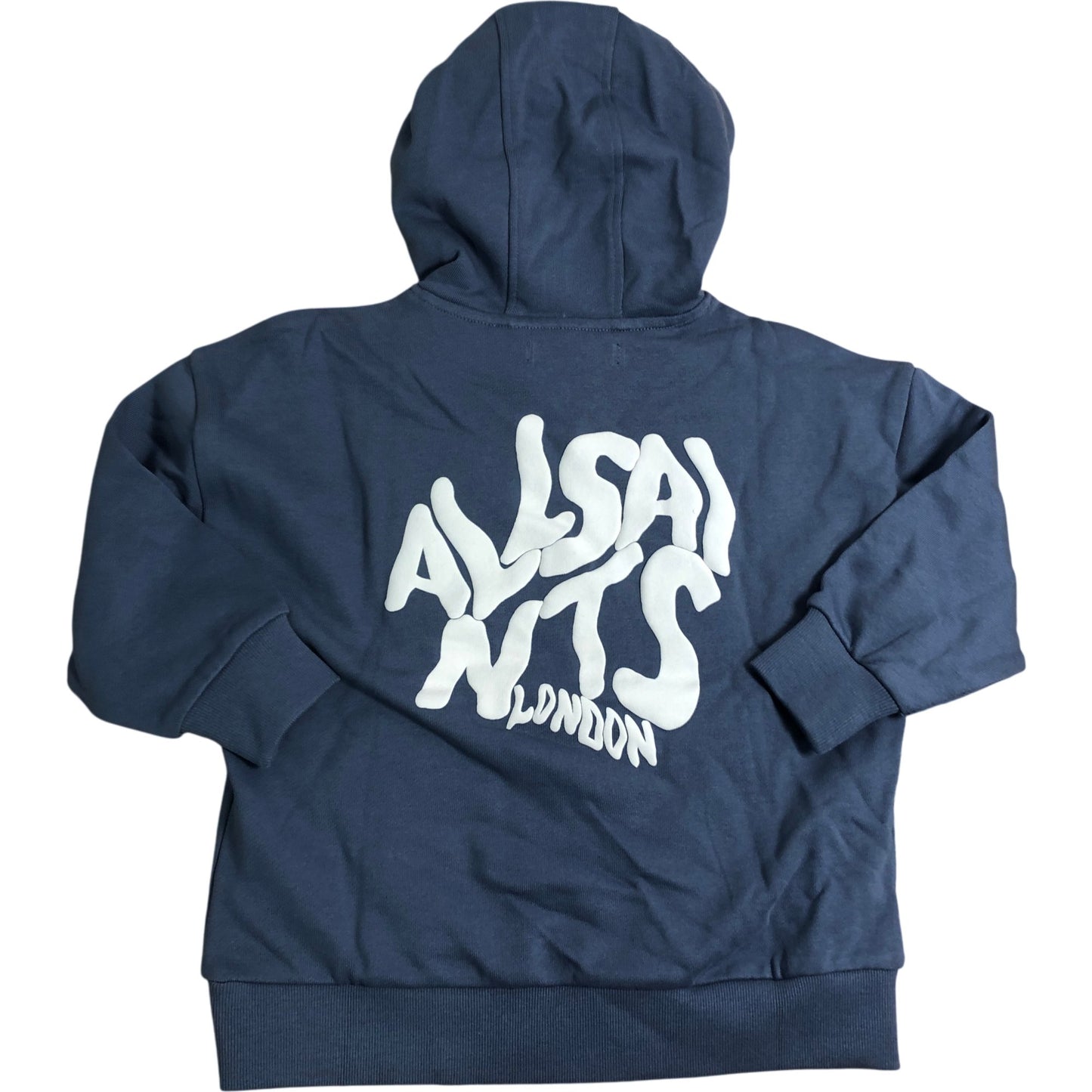 All Saints ASYBT Orlando Hoodie Size 12-18 Months Kids Blue White Print Pullover