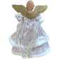 Lit Golden Angel Christmas Treetop Figure 12"