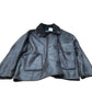 Women's Brown Faux Leather Jacket Casual Coat XXL UK24-26