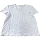 White V Neck T-Shirt - Size Medium