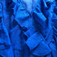 River Island Women's Blue Dress UK8 Ruffle Detail Long Sleeve Party Dress