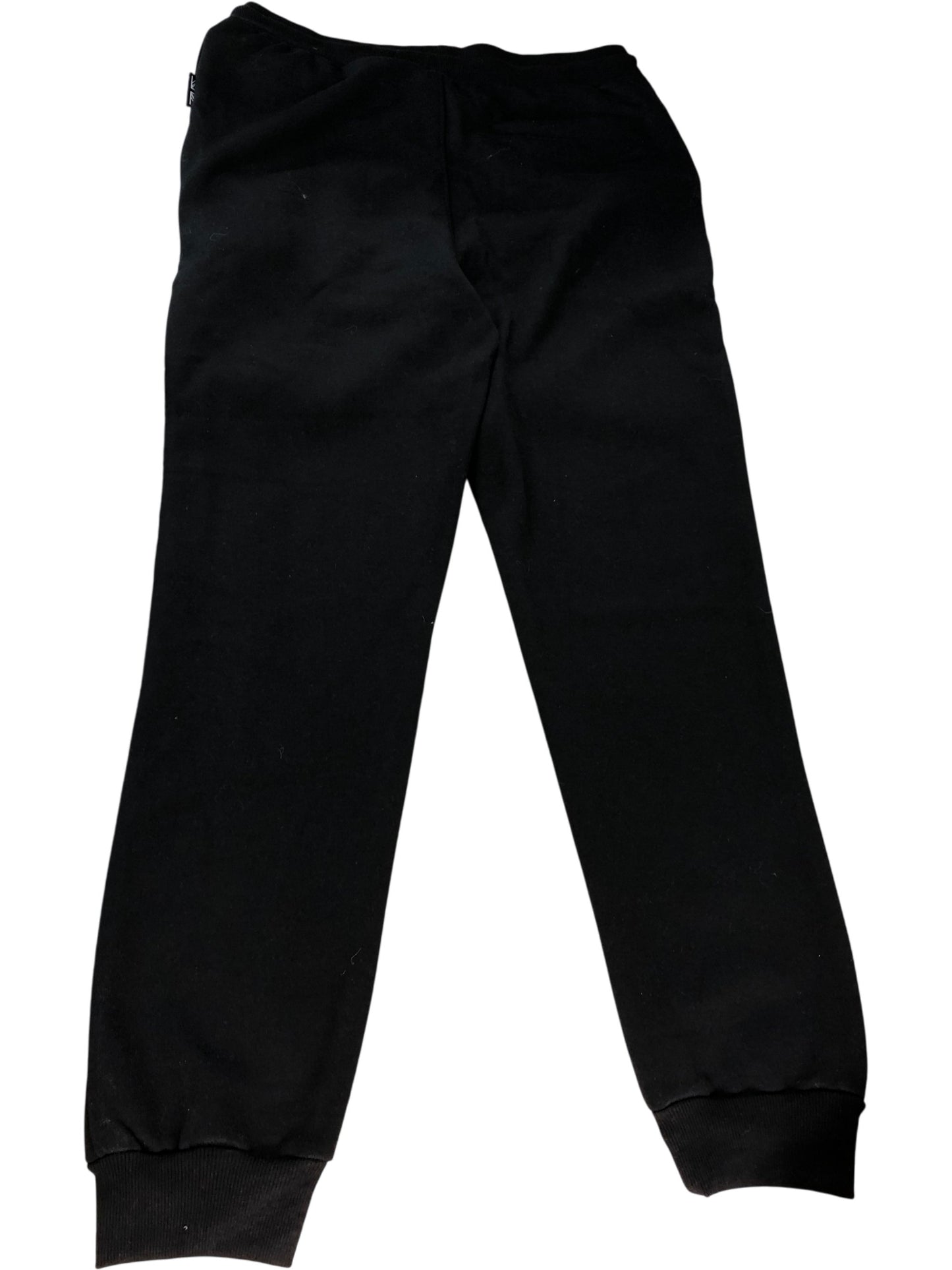 DUCK & COVER Black Joggers Large Men's Activewear Cotton Blend Trousers