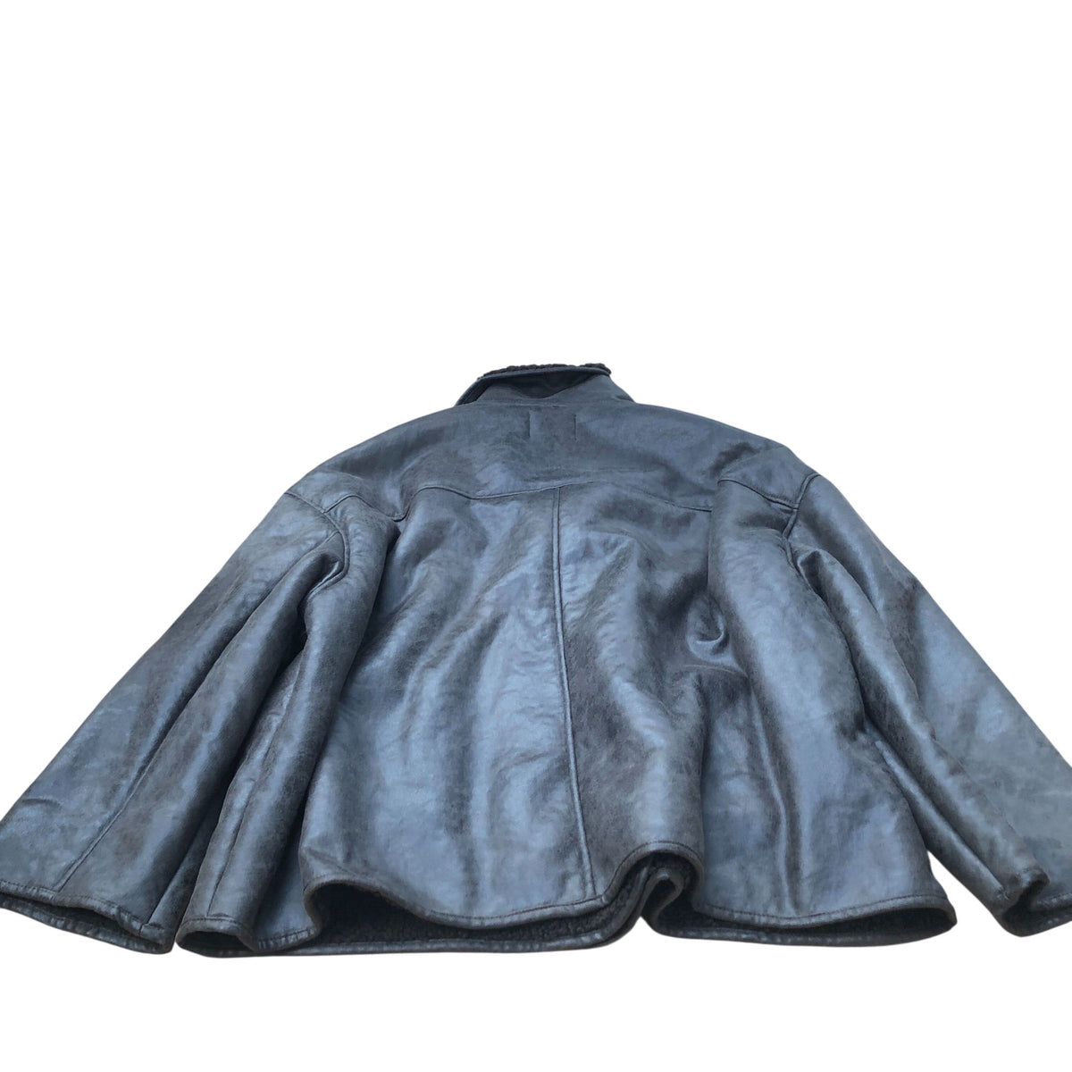 Women's Brown Faux Leather Jacket Casual Coat XXL UK24-26
