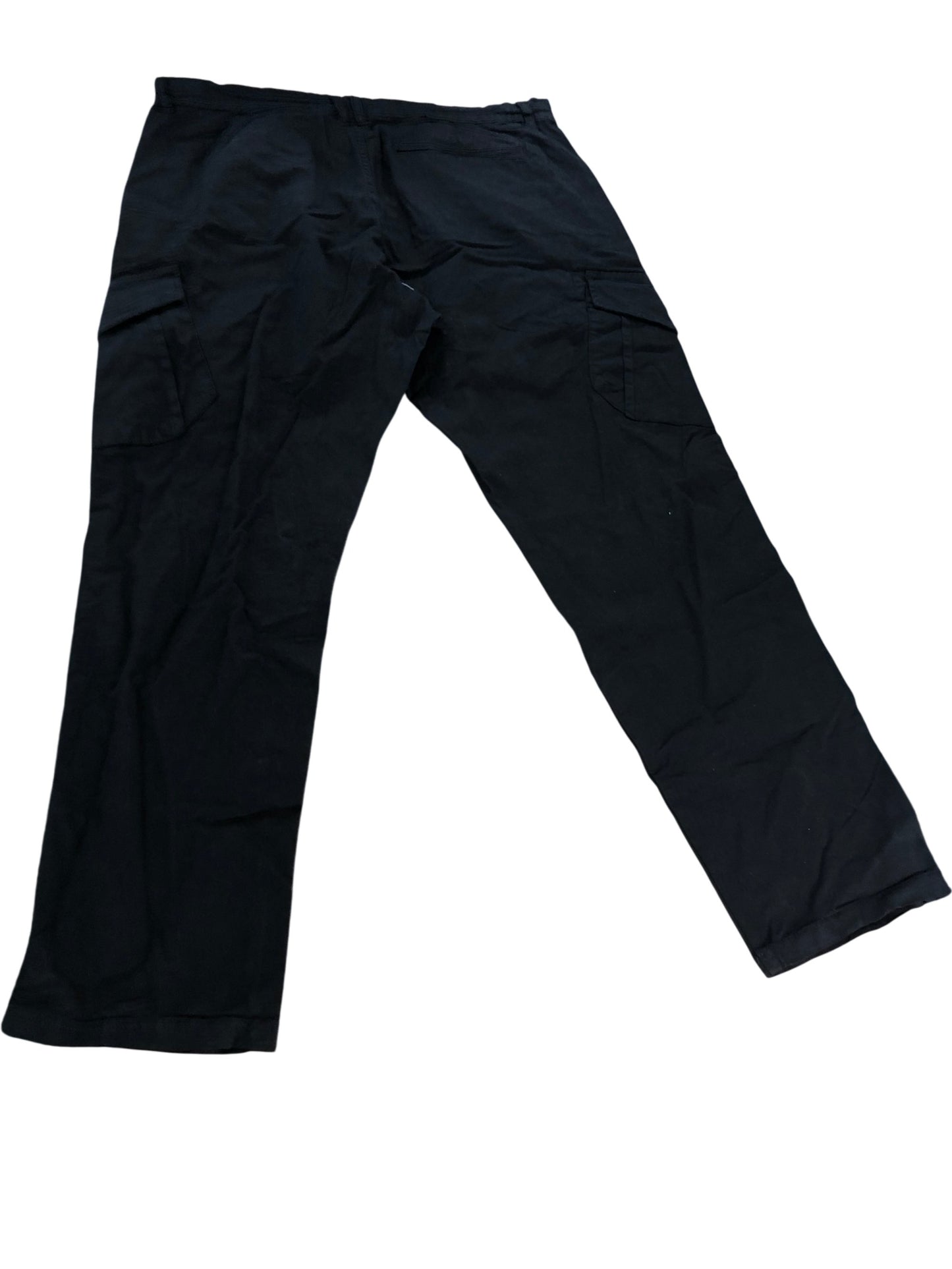 AVANTGARDE Cargo Pants Size 38 Mens Black Elasticated Casual Trousers