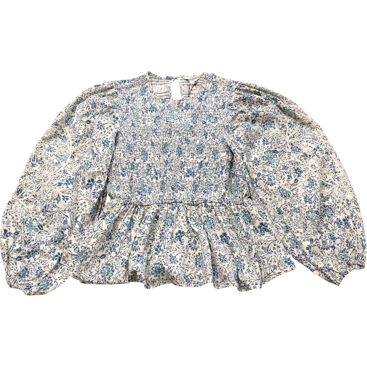 Rivers Island Relaxed Floral Blouse & Grey Glitter Asymmetric Top Size 8