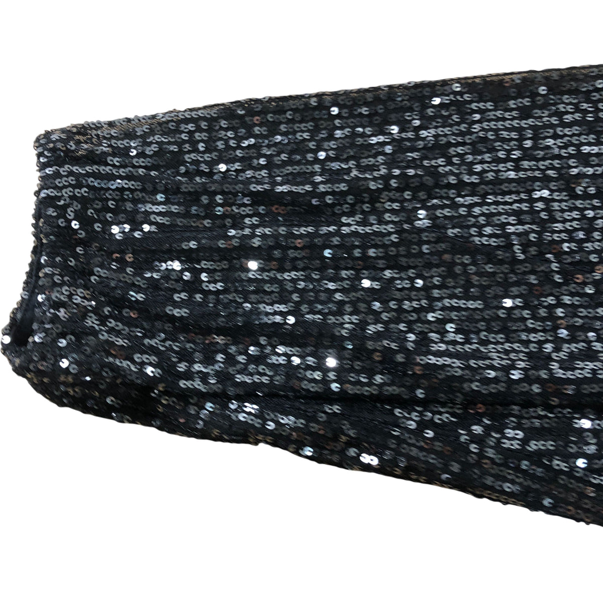Evans Black Sequin Top UK26-28 Women's Sparkly V-Neck Long Sleeve Party