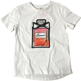 River Island Mini Girls T-Shirt Size 4-5 Years Perfume Bottle Design Cute Top