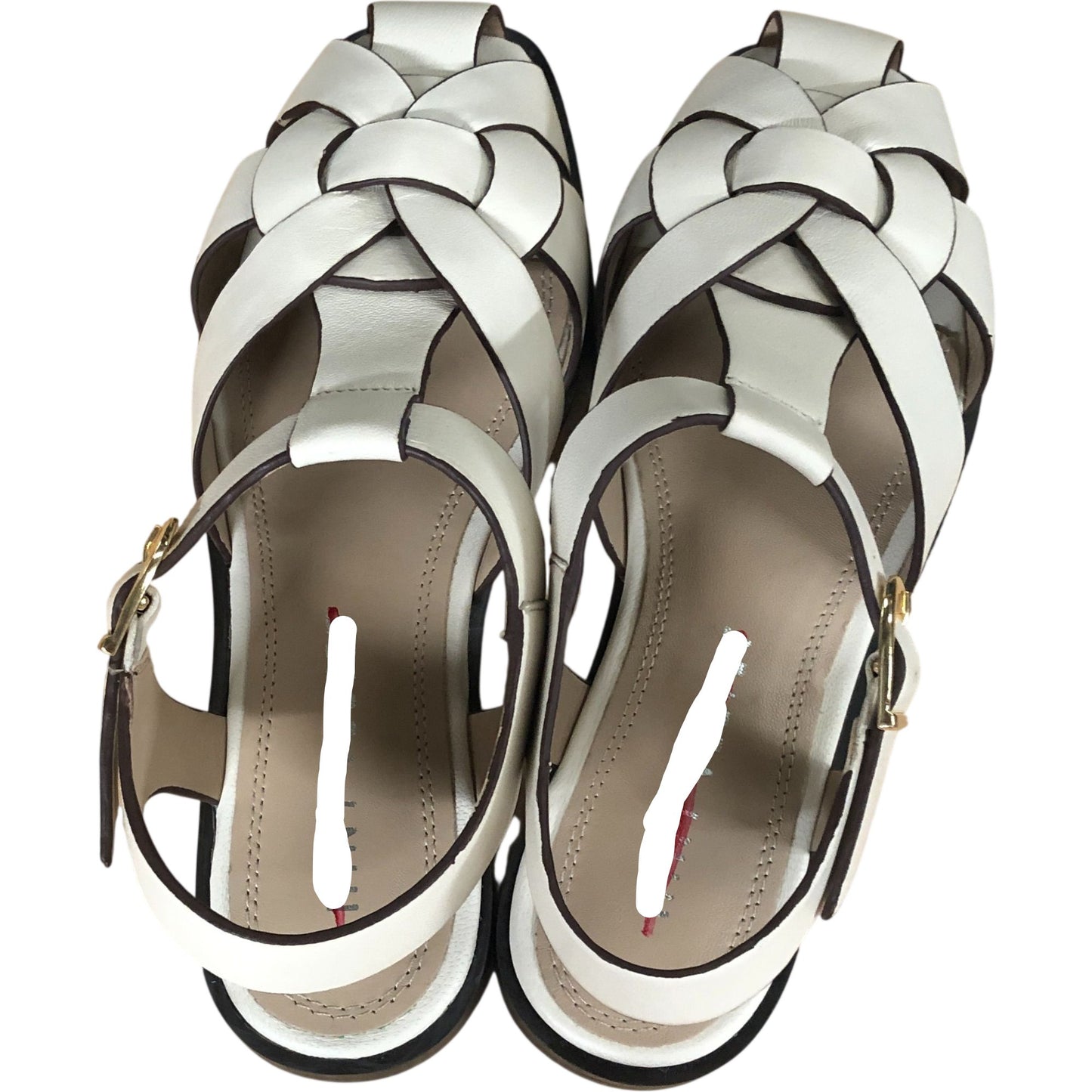 Hadley Cream Leather Fisherman Sandals Size UK 7