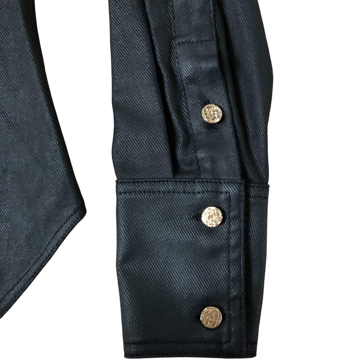 Branded Black Long Sleeve Shirt Women’s Stylish Casual Cotton Top UK8