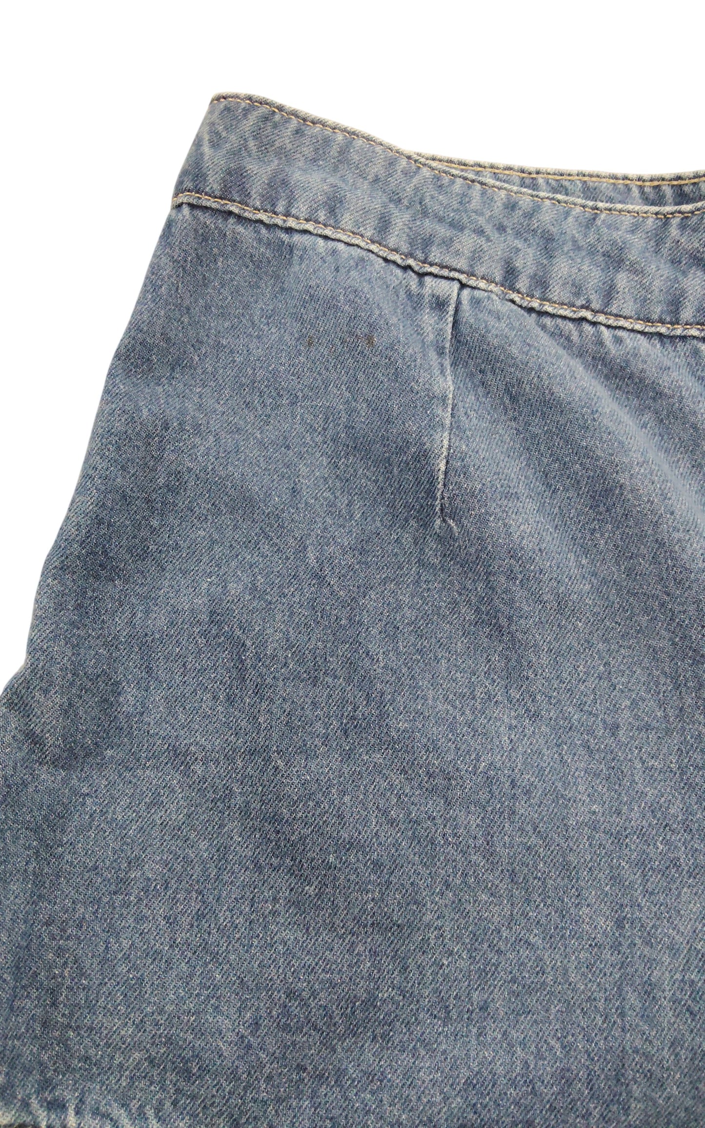 River Island Denim Shorts UK18 Women's Casual Blue High Waist Classic Style