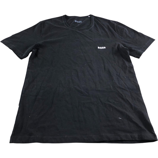 BOSS Black T-Shirt Size S Men's Short Sleeve Casual Cotton Top