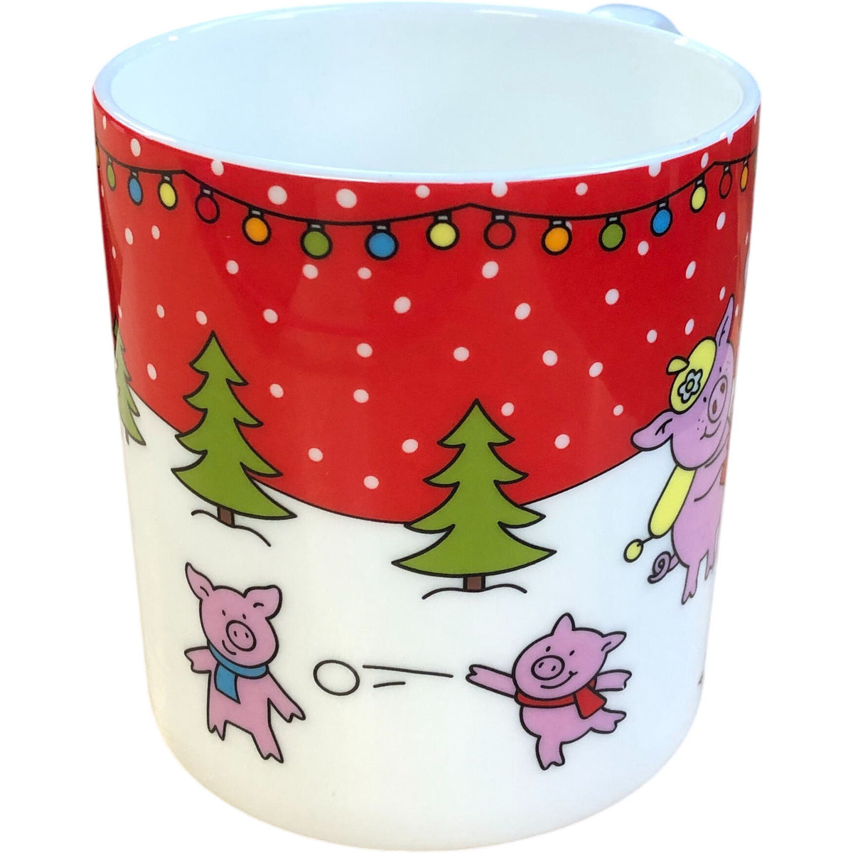 Fine Bone China Percy Pig Christmas Mug