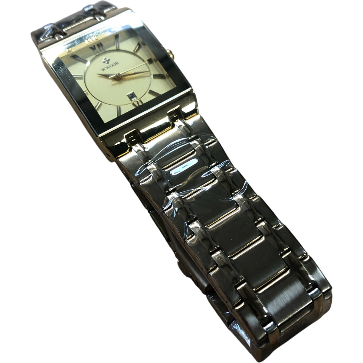 WYOOR Women's Gold Square Quartz Watch Stainless Steel