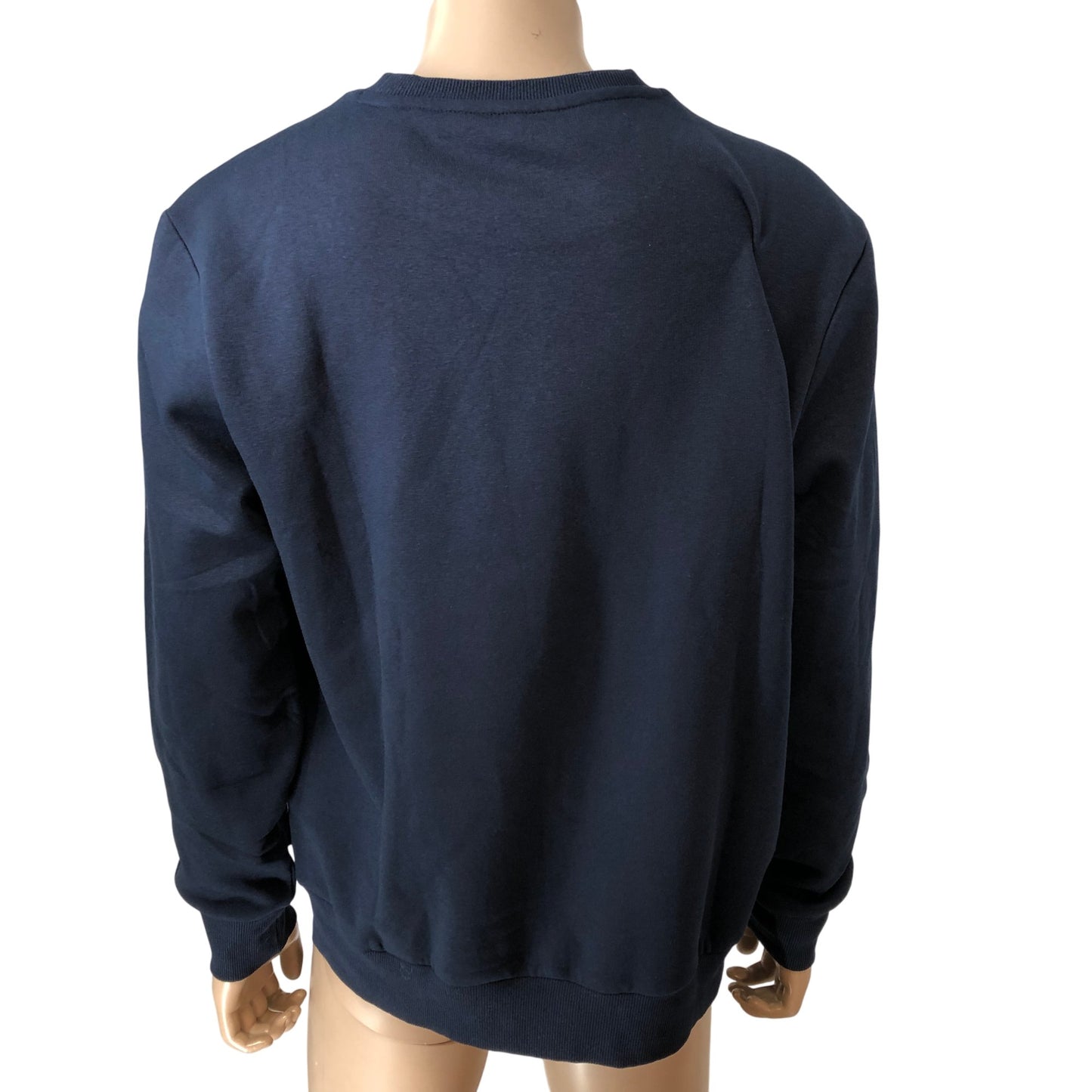 Ben Sherman Large Mens Dark Navy Flock Target Sweatshirt Casual Wear