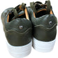 Moda Green Leather Trainers UK7 Women's Stylish Zip Detail Sneaker
