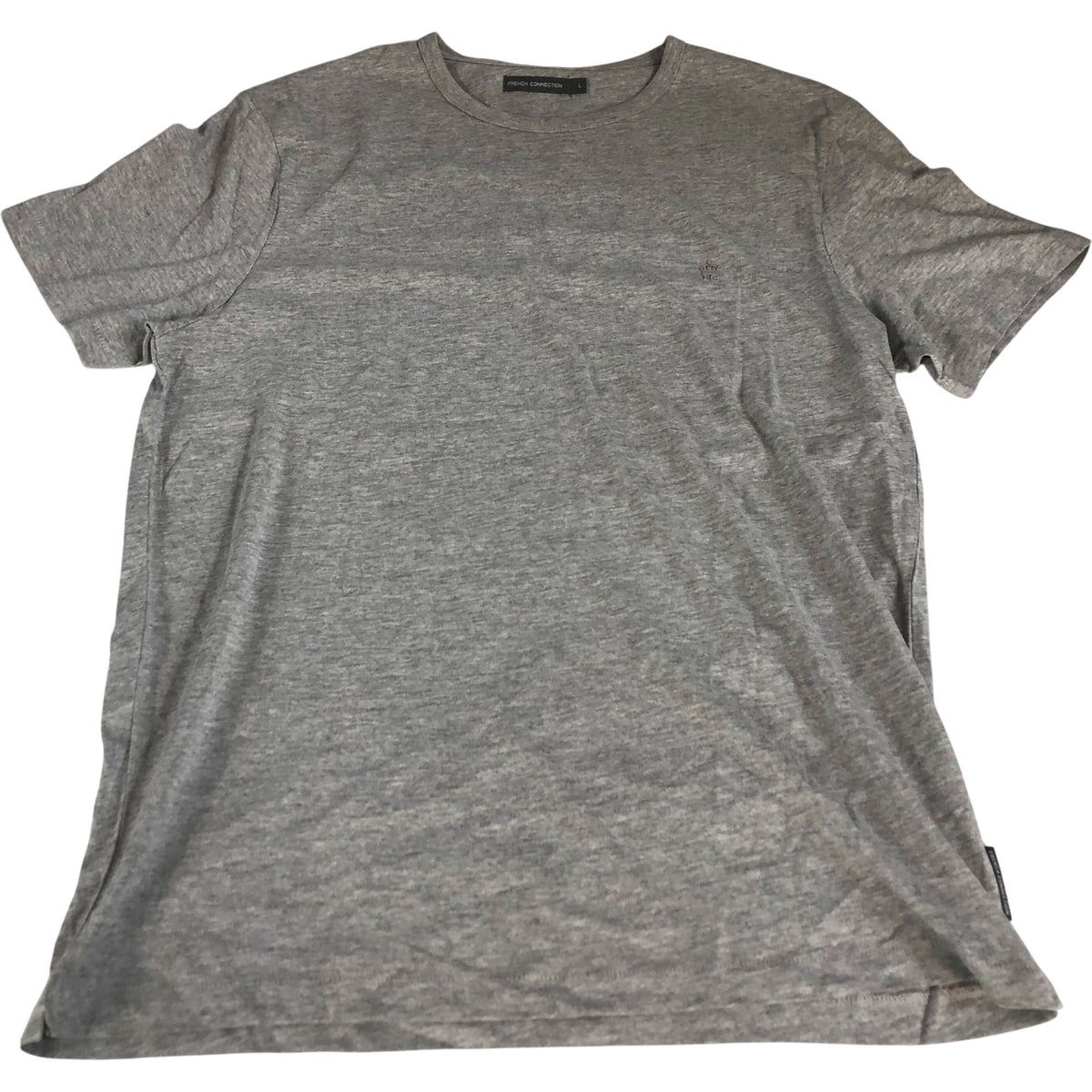 French Connection Grey T-Shirt Men's Size L Short Sleeve Casual Wear