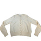 River Island  Cream Knitted Cardigan Women's Button Front Style Small