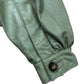 Green Leather Puff Sleeve Jacket Size S