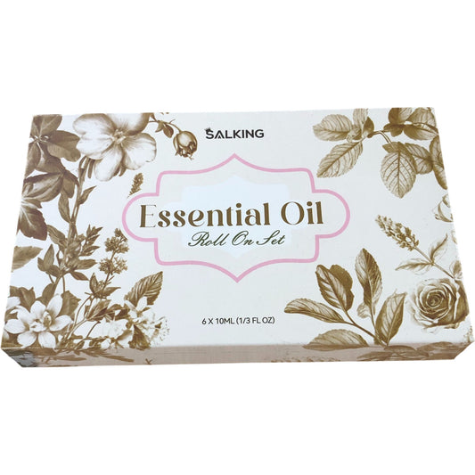 SALKING Essential Oil Roll On Set 6 X 10ML Aromatherapy Gift Set