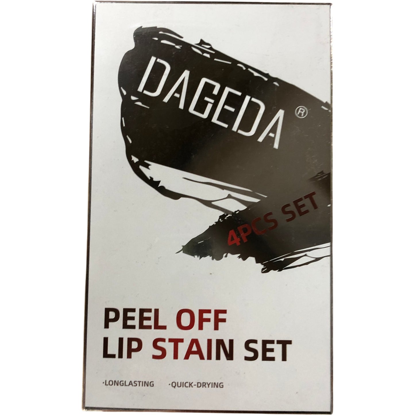 DAGEDA 4PCS Peel Off Lip Stain Set Long Lasting Quick Drying Lip Makeup