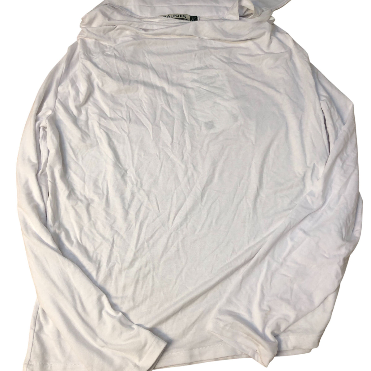 Baukjen Women's Long Sleeve Top Size 12 White Eco Viscose Stretch Top