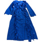 River Island Women's Blue Dress UK8 Ruffle Detail Long Sleeve Party Dress