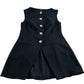 Black Buttoned Up Waistcoat - Size Small