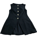 Black Buttoned Up Waistcoat - Size Small