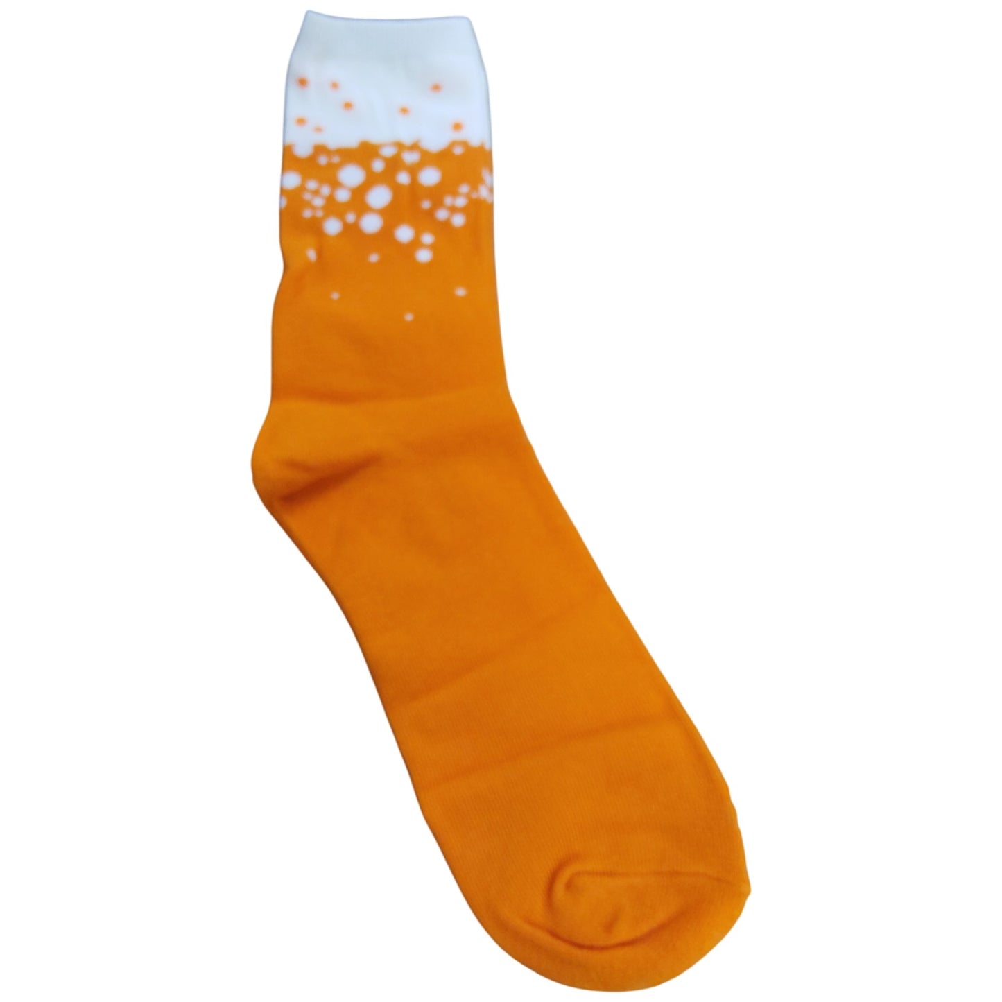 Luckies Brew Co Craft Beer Socks Orange White Unisex Adult Size Fun Gift