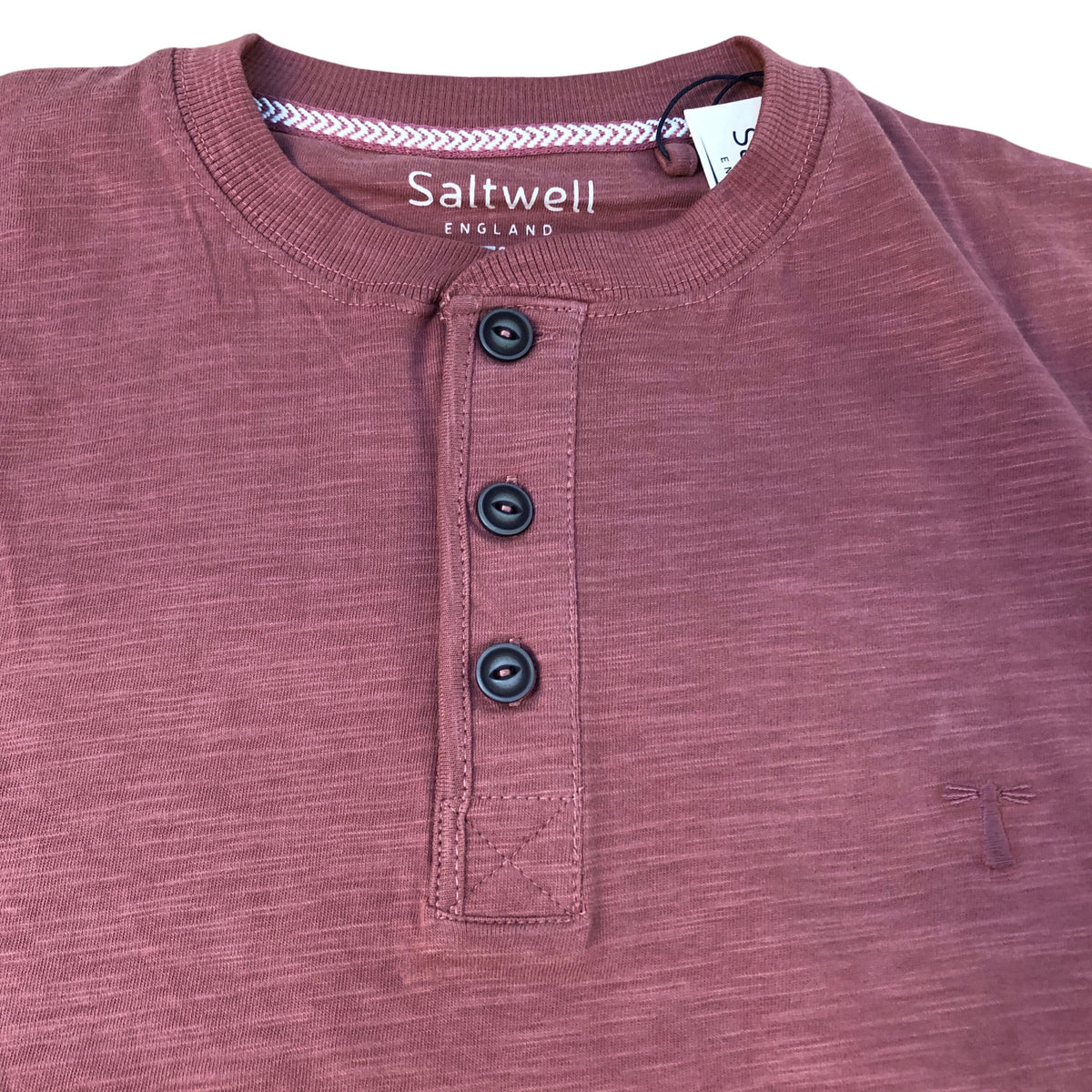 Saltwell Short Sleeve T-Shirt Size S Men's Rust Colour Cotton Top