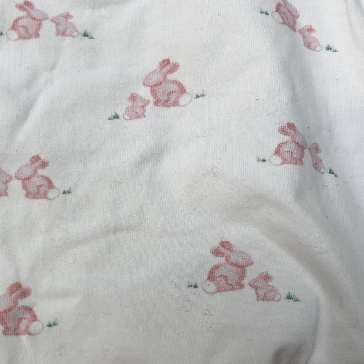 Lapinou Bunny All In One Baby Pink Floral Organic Cotton 1-3M