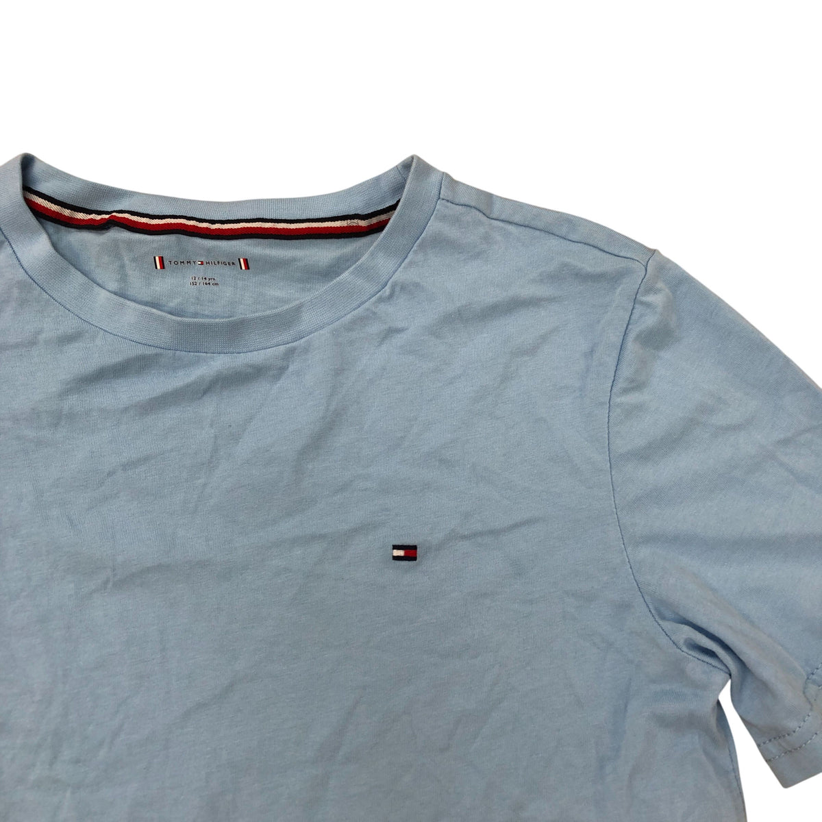 Tommy Hilfiger Kids T Shirt Light Blue Size 12-14 Years