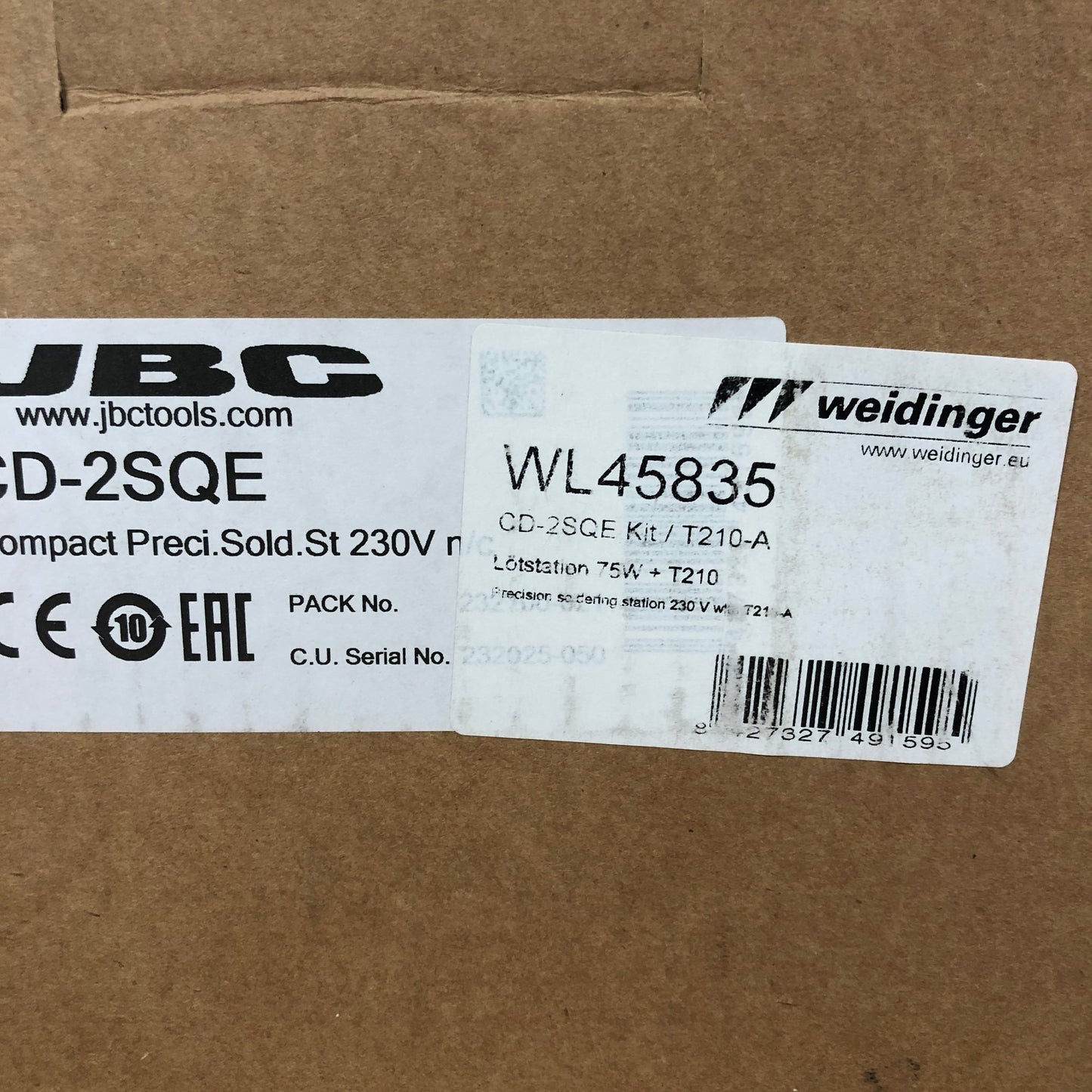 JBC CD-2SQE Precision Soldering Station Kit 75W T210 Electronic Tools