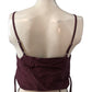 River Island S Purple Dark Tropics Women's Tank Top Adjustable Spaghetti Straps