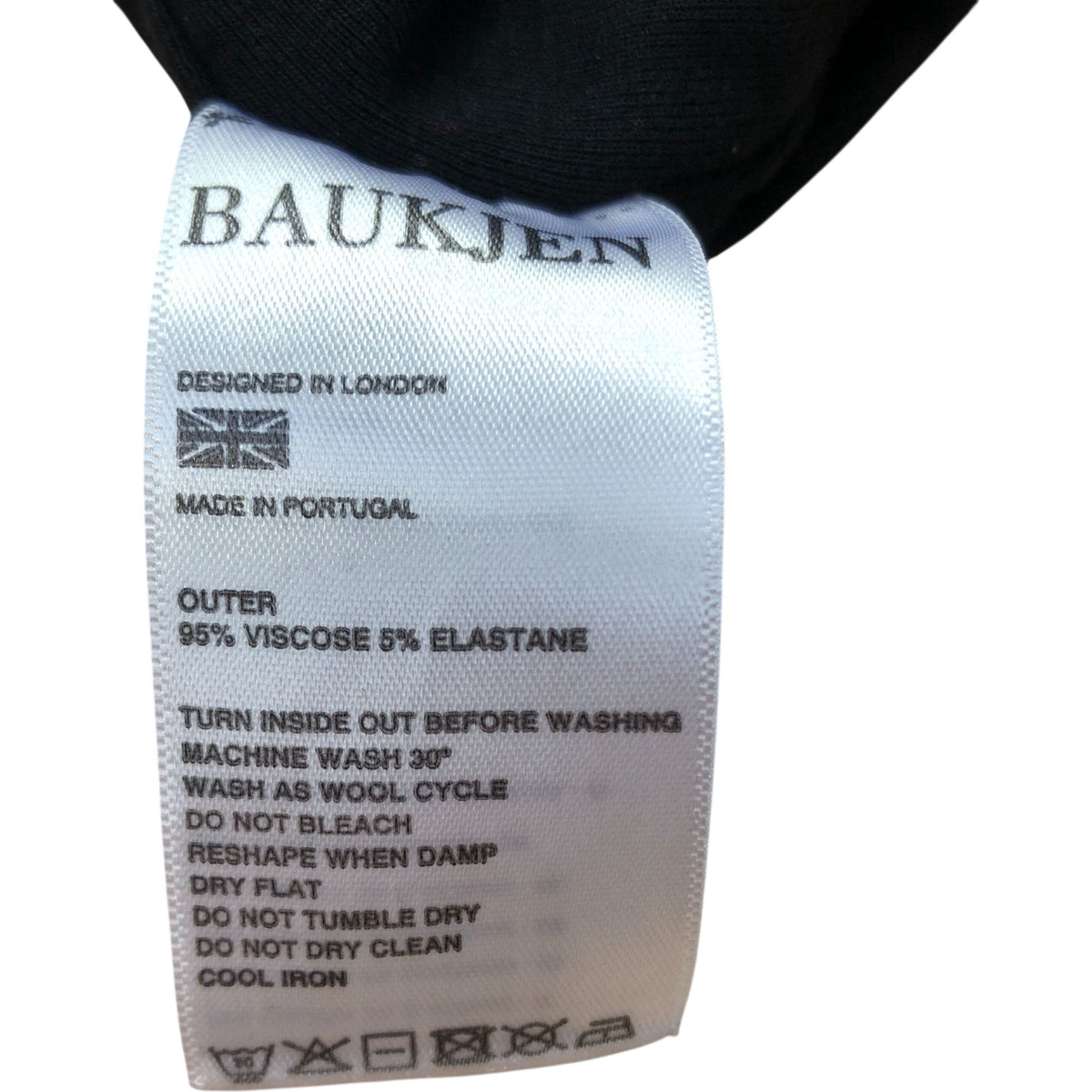 Baukjen Cold Shoulder Dress Size UK12 Women's Black Cotton Blend Knee Length