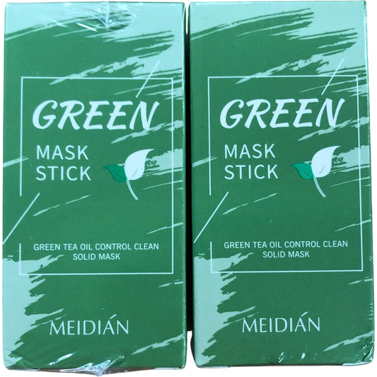Meidián Green Tea Mask Stick Skin Care Oil Control Mask 40g Set of 2