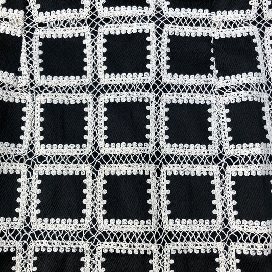 River Island Black And White Checked Skirt Size 16 Women's Stylish Design