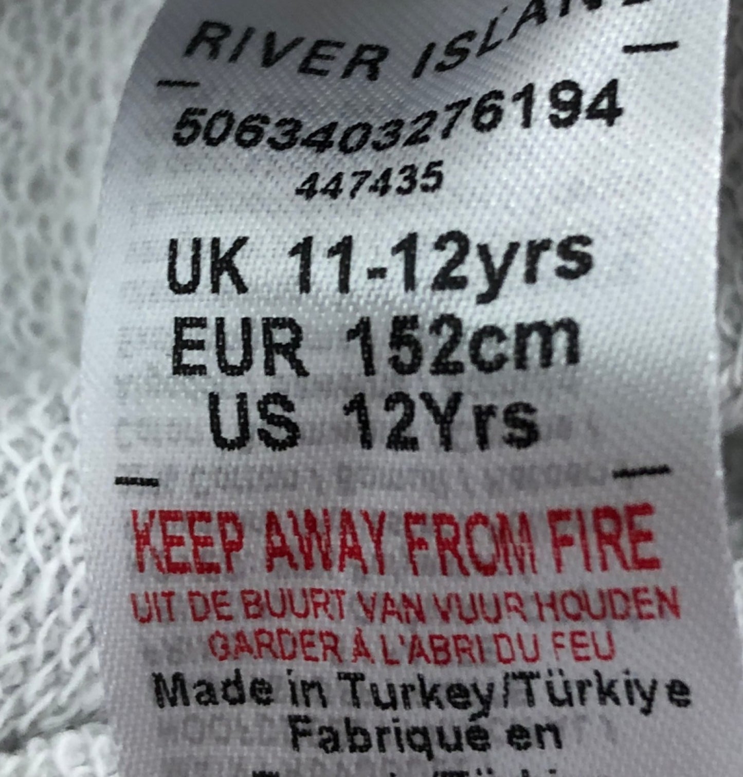 River Island Girls Snake Print Sweatshirt 11-12YRS Grey Long Sleeve Casual Top