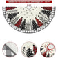Christmas Tree Skirt Black White Decorations 120cm