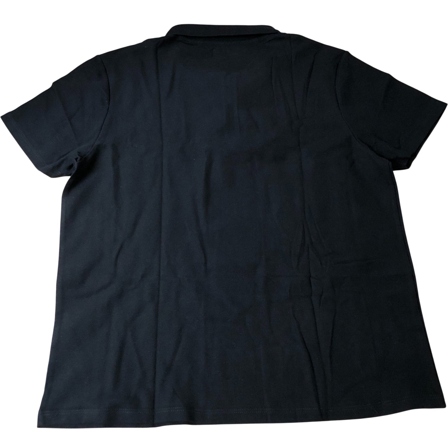 River Island Black Zip Polo Shirt Size 3XL Men's Short Sleeve Casual Wear