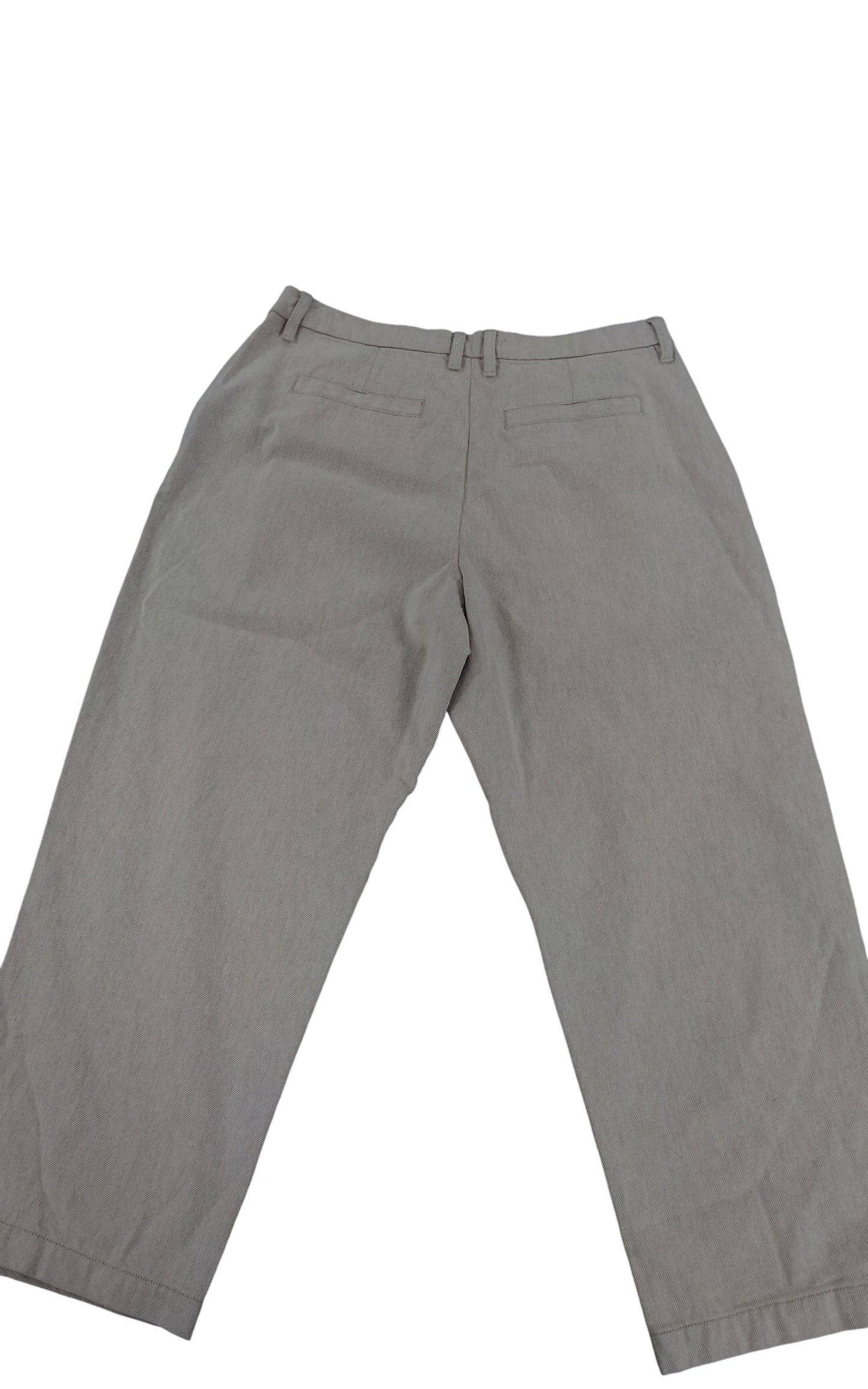 River Island 16R Women's Relaxed Chinos Trousers Cotton Beige Casual Wear