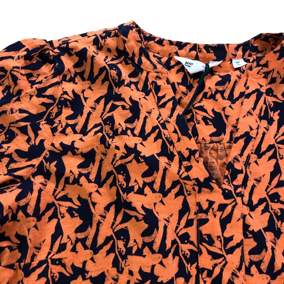 Marlie Jersey Tunic Women's Floral Print Orange